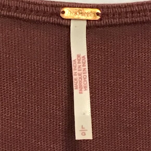 Free People Molly Side-Tie Dress Bittersweet Size L - Picture 10 of 12